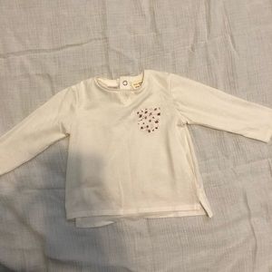 Zara Baby Girl White Shirt with Pocket 3/6m